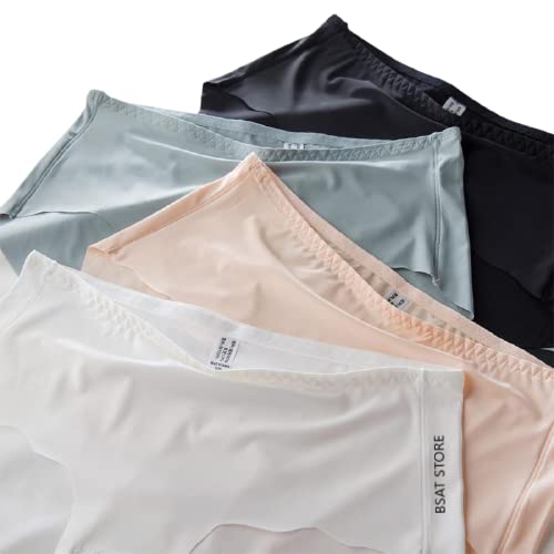 Women's Ice Silk Blend Invisible Lines No Show Hipster Panty..//