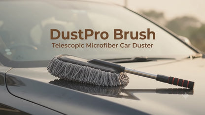 Microfiber Car Duster with Steel Extendable Handle (Pack of 1)